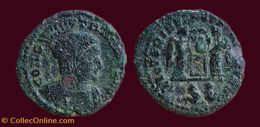 CONSTANTINVS AVG / VICTORIAE LAET PRINC PERP monnaies antiques romaines imperiales republicaines constantinvs avg victoriae laet princ perp