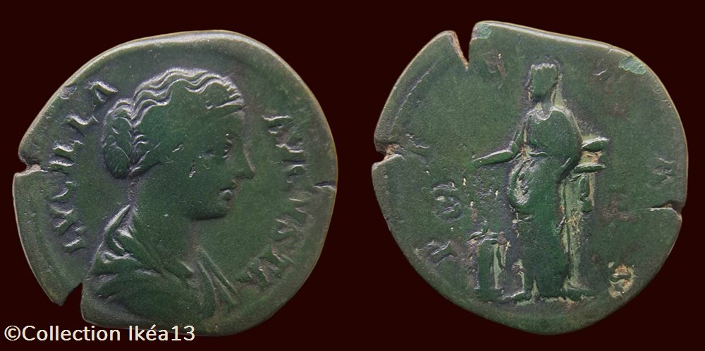 LVCILLA AVGVSTA / PIETAS monnaies antiques romaines imperiales republicaines lvcilla avgvsta pietas