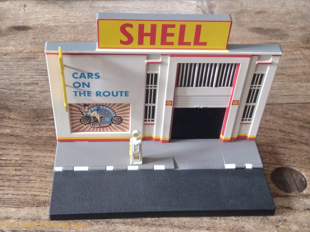 Station service Shell modeles reduits accessoires garages station service shell