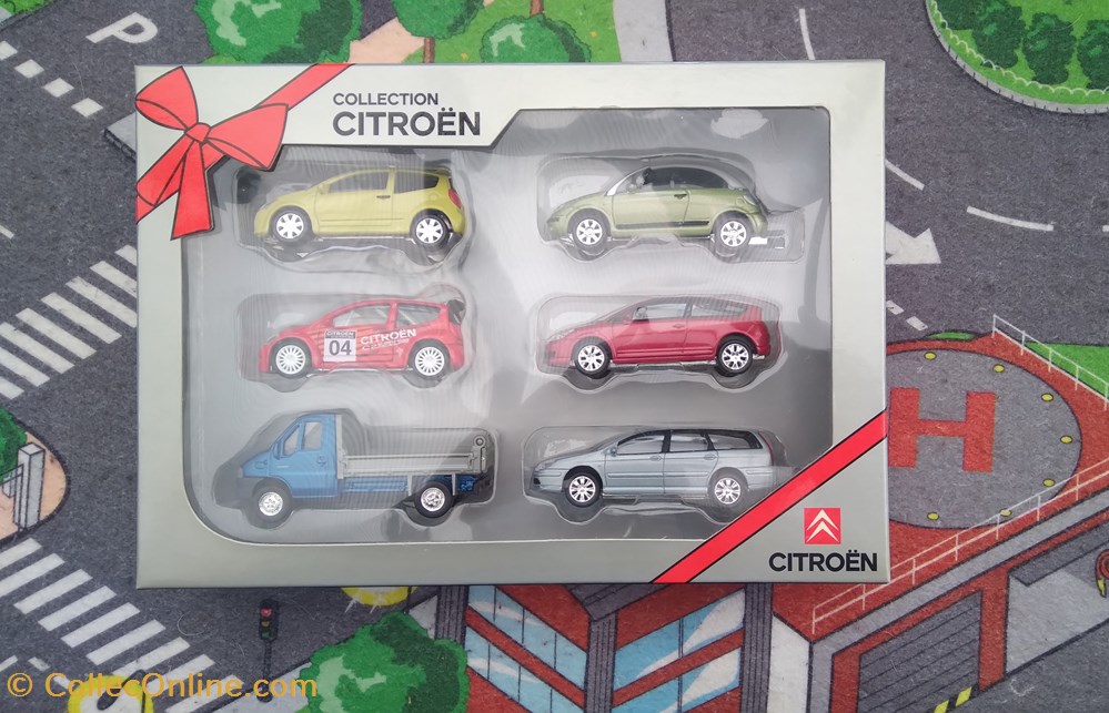 Set 6 pièces "Collection Citroën" modeles reduits accessoires garages set 6 pieces collection citroen