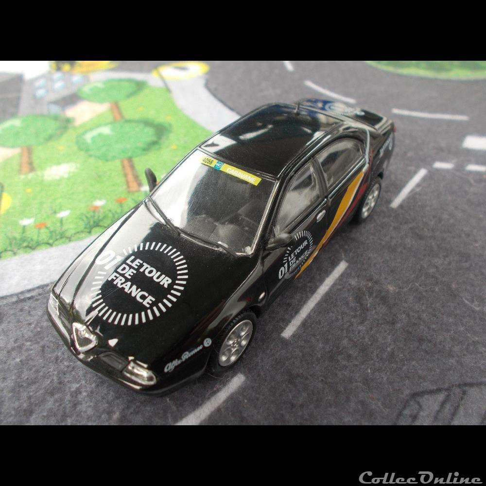 modele reduit voiture caravane du tour de france n 56 alfa romeo 166 direction de course