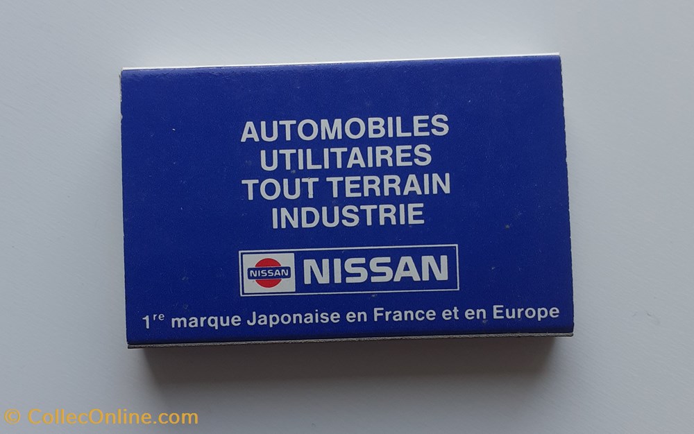 objets publicitaires boite allumettes nissan