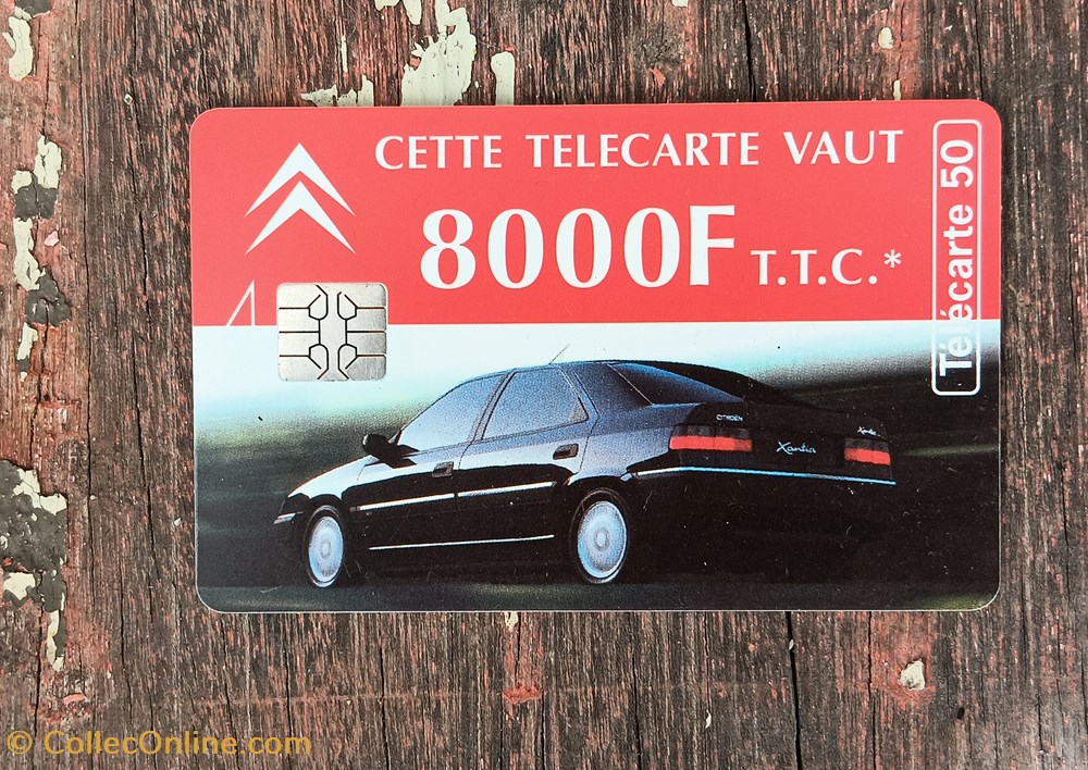 divers telecartes cartes telephoniques telecarte citroen xantia