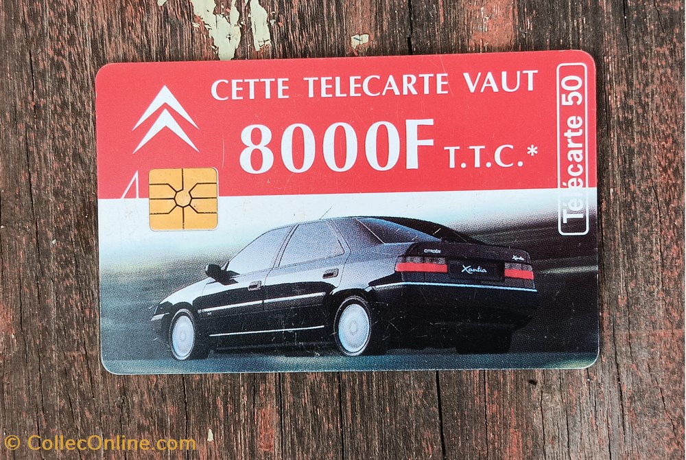 Télécarte Citroën Xantia divers telecartes cartes telephoniques telecarte citroen xantia