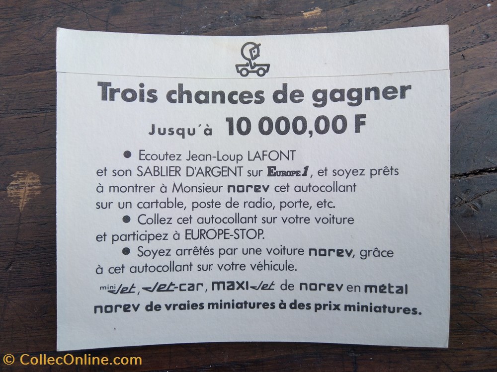 divers decorations magnets autocollants autocollant norev avec europe 1