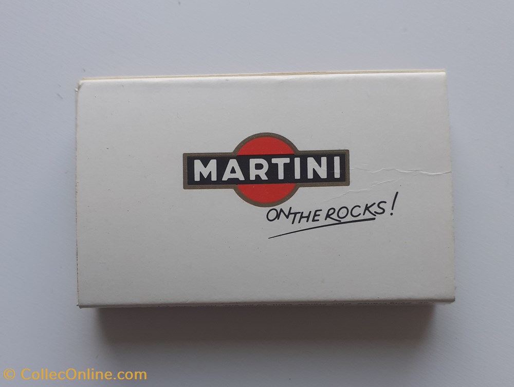 objets publicitaires boite allumettes martini on the rocks