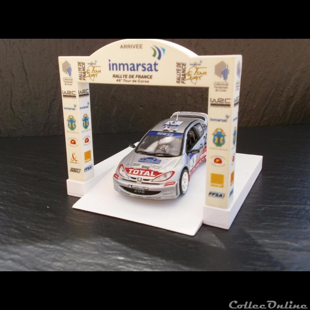 modele reduit voiture peugeot 206 wrc tour de corse 2002