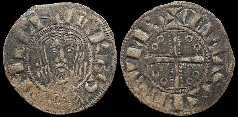 Seigneurie de Châteaumeillant, denier de Eudes II monnaies europe medievale france feodales seigneurie de chateaumeillant denier de eudes ii