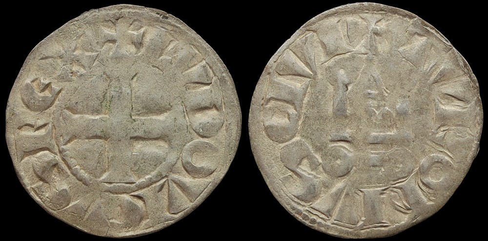 monnaies europe medievale a france royales 1223 1226 louis viii denier tournois