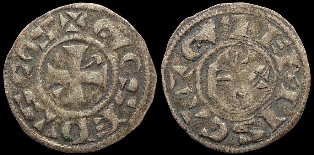 Comté de Gien, denier de Geoffroi III de Donzy monnaies europe medievale a france feodales comte de gien denier de geoffroi iii de donzy