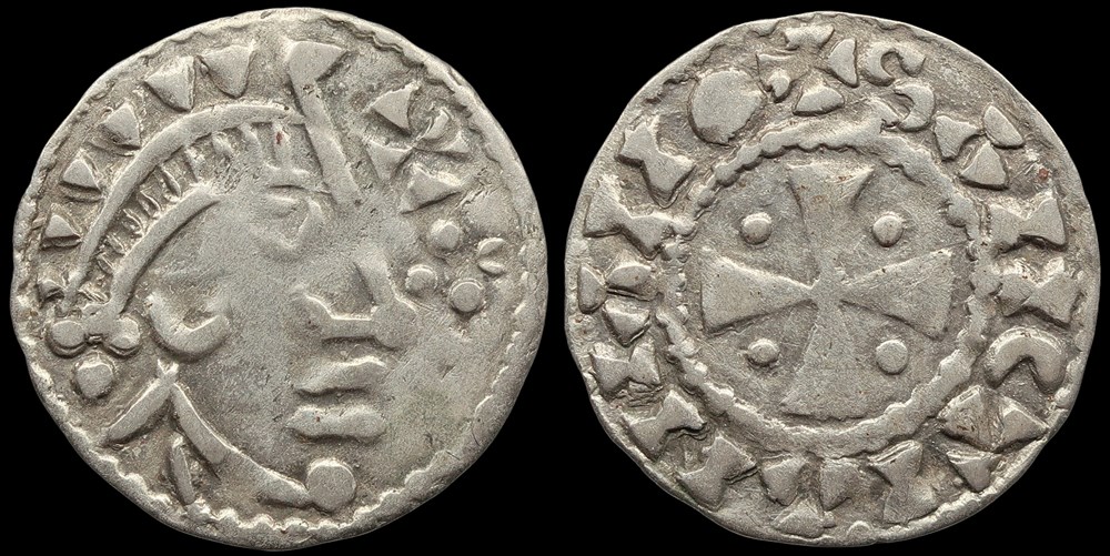 Seigneurie de Saint-Aignan, denier anonyme monnaies europe medievale france feodales seigneurie de saint aignan denier anonyme