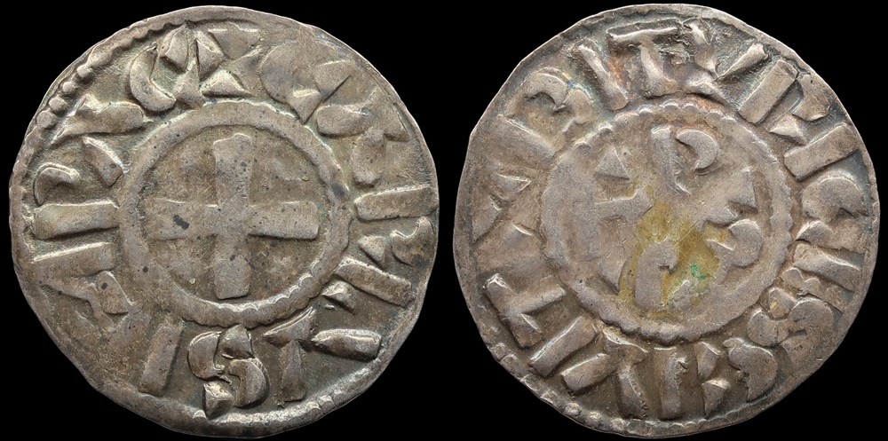840-877 Charles le Chauve, denier de Bourges monnaies europe medievale france carolingiennes 840 877 charles le chauve denier de bourges