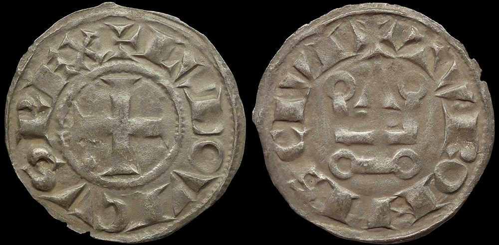 monnaies europe medievale a france royales 1223 1226 louis viii denier tournois