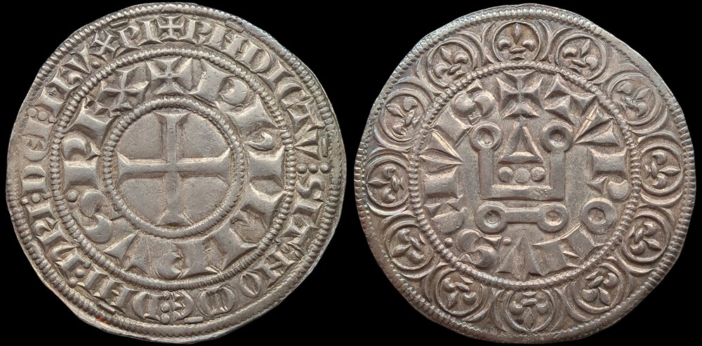 monnaies europe medievale a france royales 1270 1285 philippe iii gros tournois