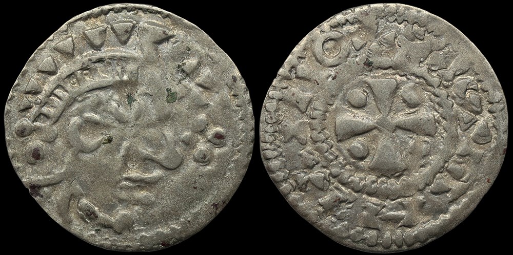 Seigneurie de Saint-Aignan, denier anonyme monnaies europe medievale france feodales seigneurie de saint aignan denier anonyme