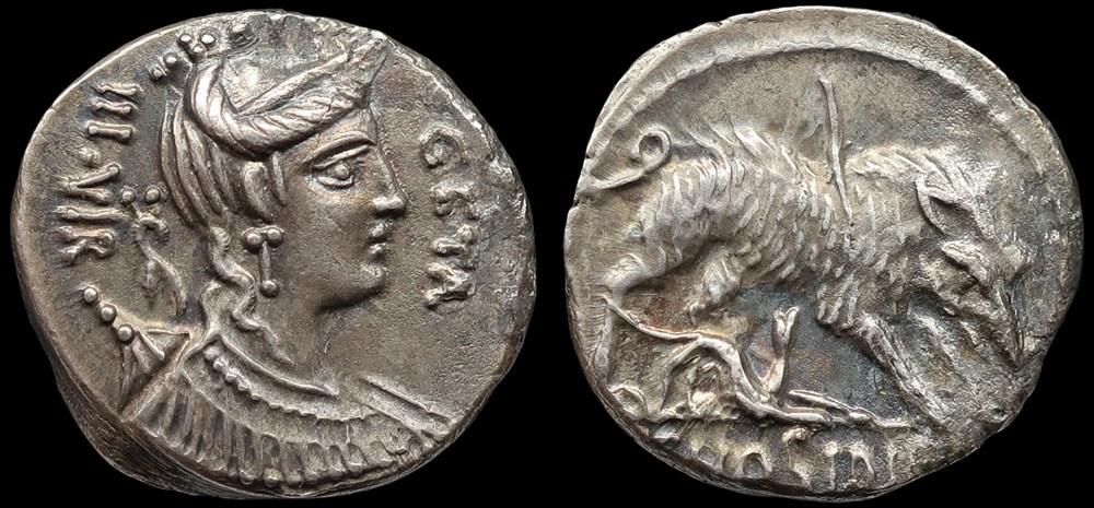 346- République, Hosidia (Caius Hosidius) monnaies antiques romaines imperiales et republicaines 346 republique hosidia caius hosidius