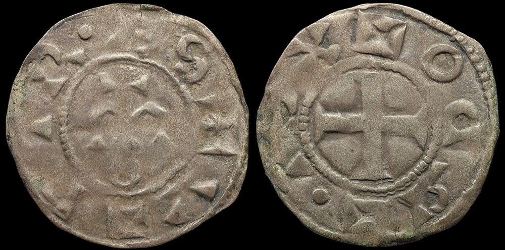 monnaies europe medievale france feodales seigneurie issoudun denier anonyme