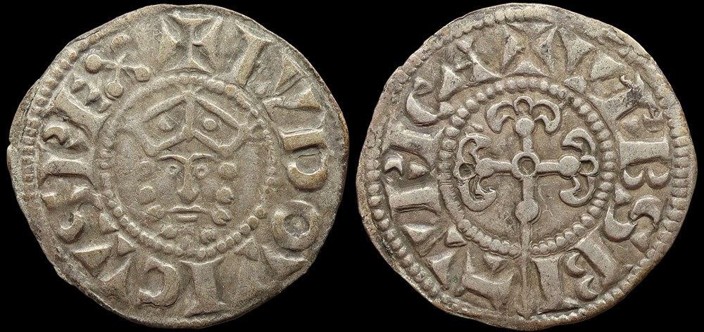 monnaies europe medievale a france royales 1137 1180 louis vii denier de bourges