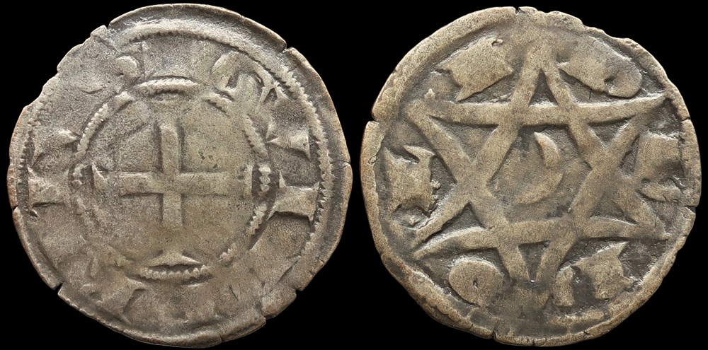 Seigneurie de Déols, denier de Guillaume de Chauvigny monnaies europe medievale france feodales seigneurie de deols denier de guillaume de chauvigny