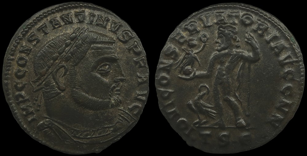 monnaies antiques romaines imperiales republicaines tetrarchie constantin ier follis thessalonique macedoine