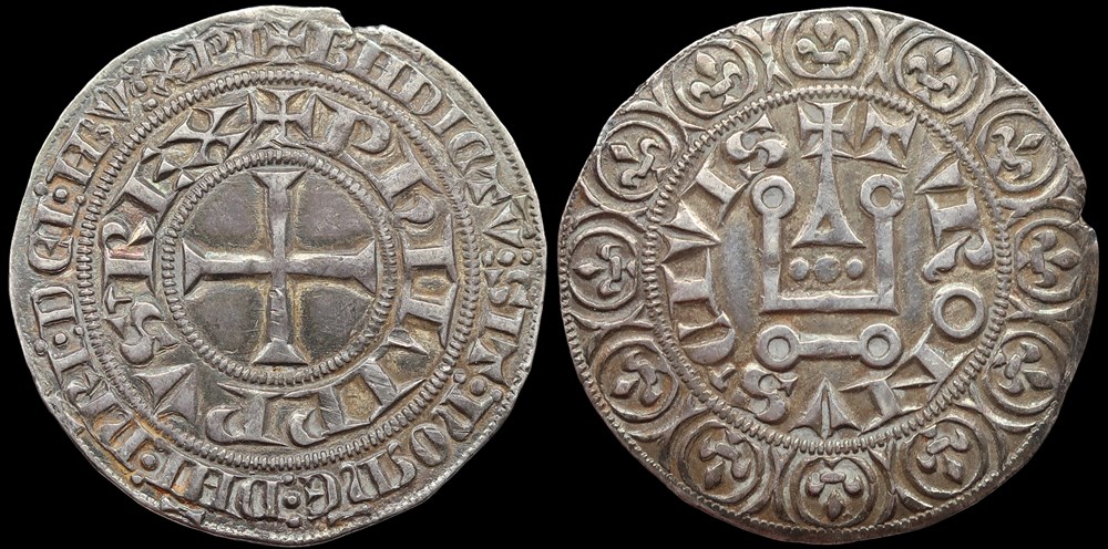 monnaies europe medievale a france royales 1316 1322 philippe v gros tournois