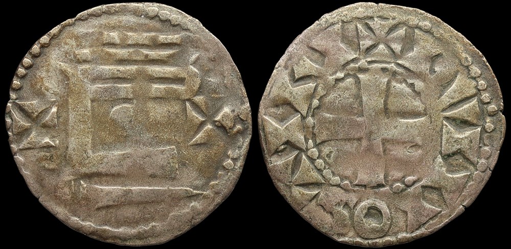 Vicomté de Châteaudun, denier anonyme monnaies europe medievale france feodales vicomte de chateaudun denier anonyme