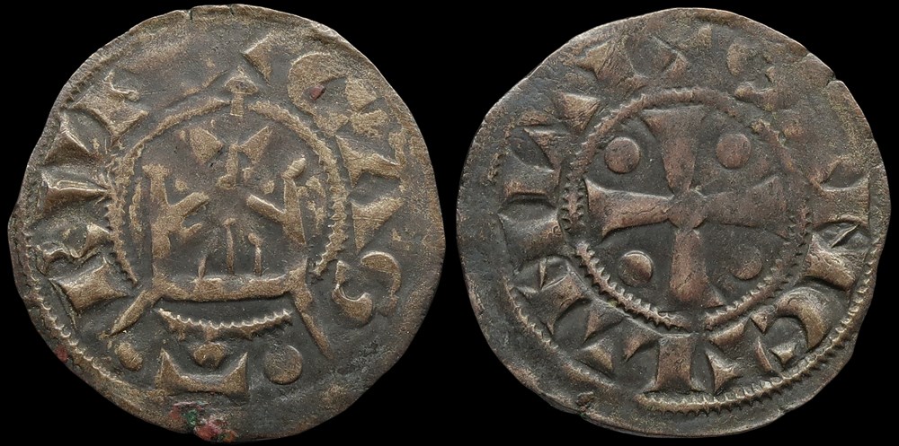 Seigneurie de Saint-Aignan, denier anonyme (vers 1170-1180) monnaies europe medievale france feodales seigneurie de saint aignan denier anonyme vers 1170 1180