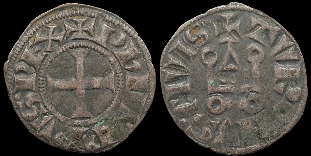 monnaies europe medievale france royales 1285 1314 philippe iv denier tournois a o rond