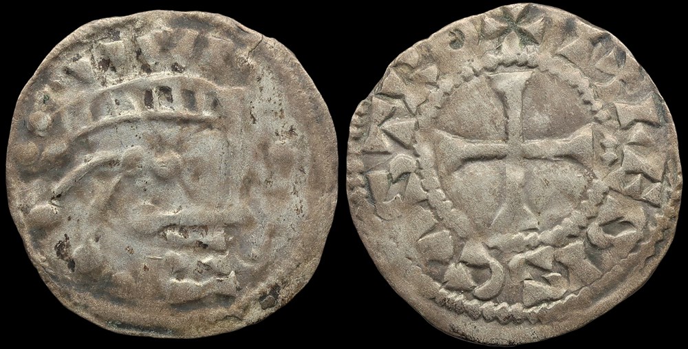 monnaies europe medievale france feodales comte de blois denier de thibaut iii