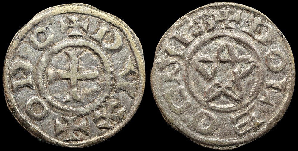 monnaies europe medievale france feodales seigneurie de deols denier eudes ancien