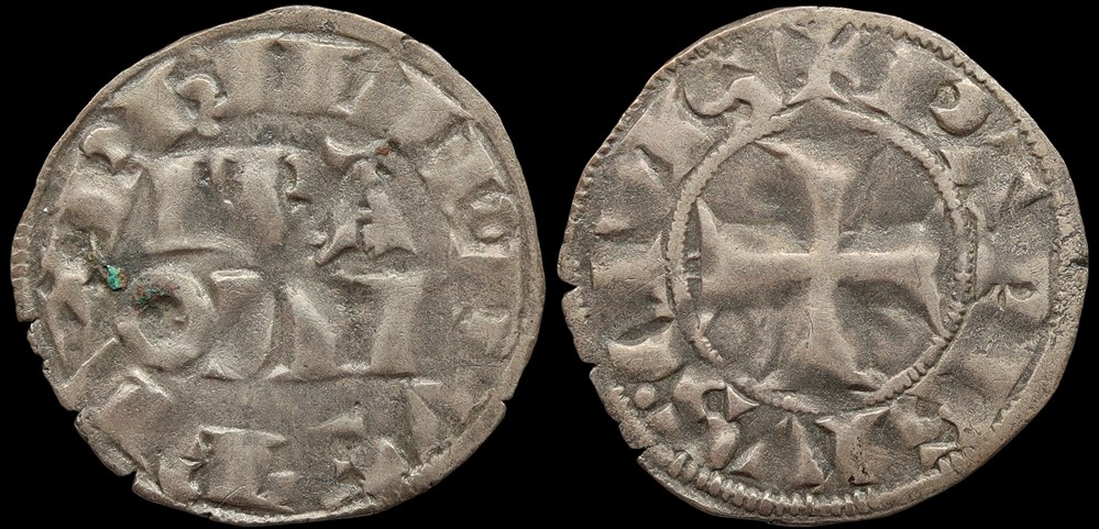 monnaies europe medievale france royales 1285 1314 philippe iv denier parisis