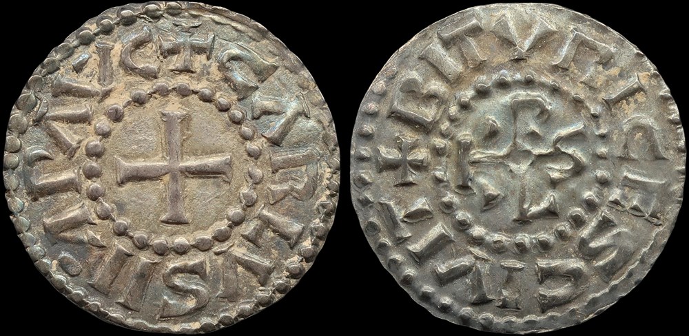 840-877 Charles le Chauve, denier de Bourges monnaies europe medievale france carolingiennes 840 877 charles le chauve denier de bourges