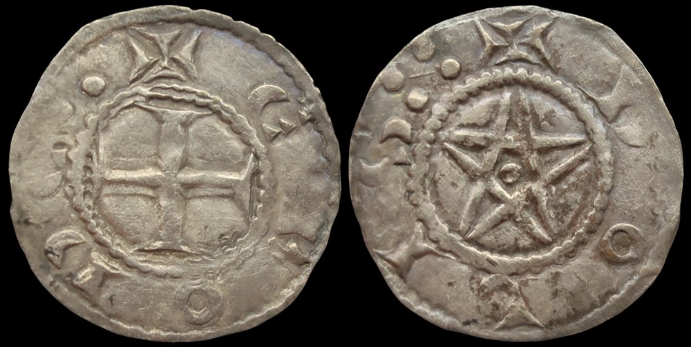 Seigneurie de Déols, denier de Ebbes II monnaies europe medievale a france feodales seigneurie de deols denier de ebbes ii