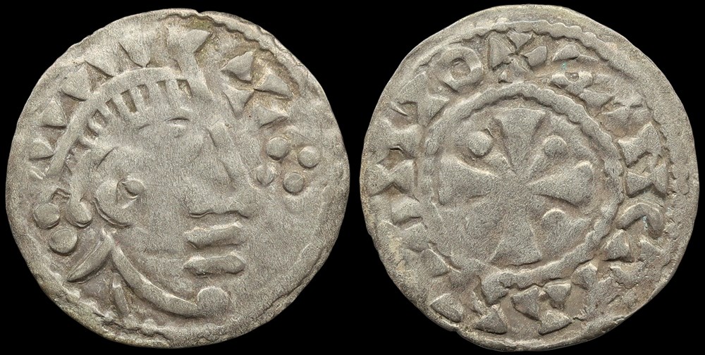 monnaies europe medievale france feodales seigneurie de saint aignan denier anonyme