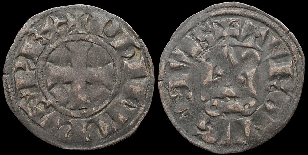 1285-1314 Philippe IV, denier tournois à l'O long monnaies europe medievale france royales 1285 1314 philippe iv denier tournois a o long