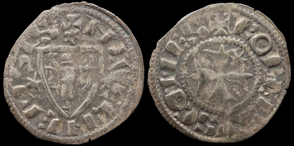 Comté de Nevers, obole de Robert de Flandre, dit Robert de Dampierre monnaies europe medievale france feodales comte de nevers obole de robert de flandre dit robert de dampierre