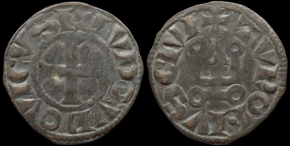 1223-1226 Louis VIII, denier tournois monnaies europe medievale a france royales 1223 1226 louis viii denier tournois