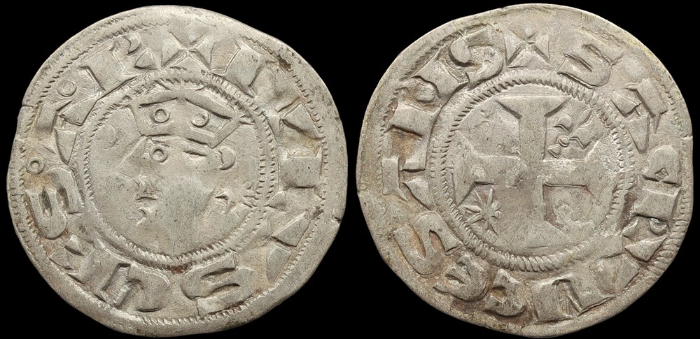 monnaies europe medievale france feodales comte de sancerre denier anonyme