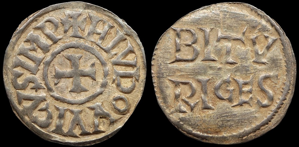 814-840 Louis-le-Pieux denier de Bourges monnaies europe medievale a france carolingiennes 814 840 louis le pieux denier de bourges