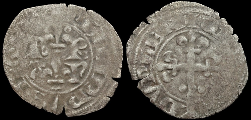1328-1350 Philippe VI, double tournois, 1er type, 2ème émission monnaies europe medievale a france royales 1328 1350 philippe vi double tournois 1er type 2eme emission