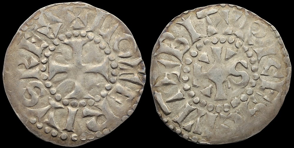 954-986 Lothaire, denier de Bourges monnaies europe medievale france carolingiennes 954 986 lothaire denier de bourges