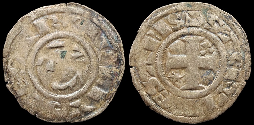 monnaies europe medievale france feodales comte de sancerre denier anonyme