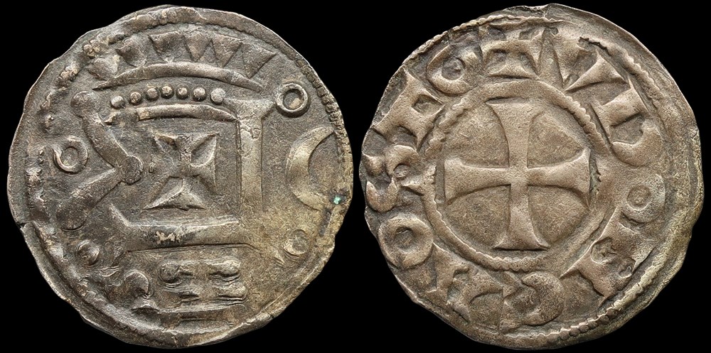 Comté de Vendôme, denier anonyme monnaies europe medievale france feodales comte de vendome denier anonyme