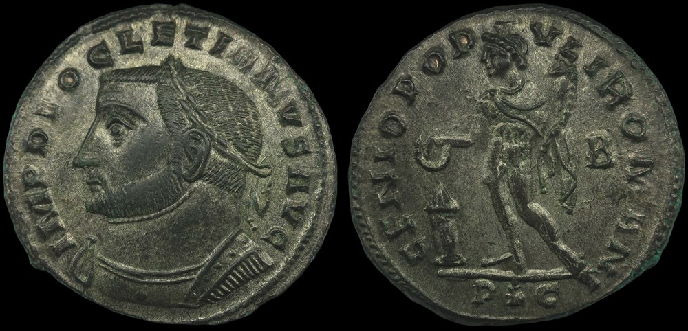 monnaies antiques romaines imperiales republicaines tetrarchie diocletien follis lyon