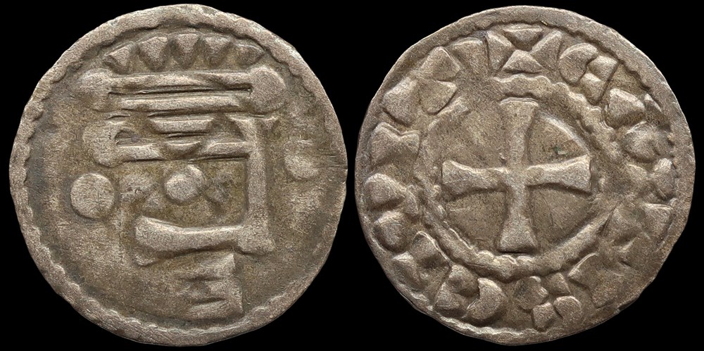 Comté de Chartres, obole anonyme monnaies europe medievale france feodales comte de chartres obole anonyme