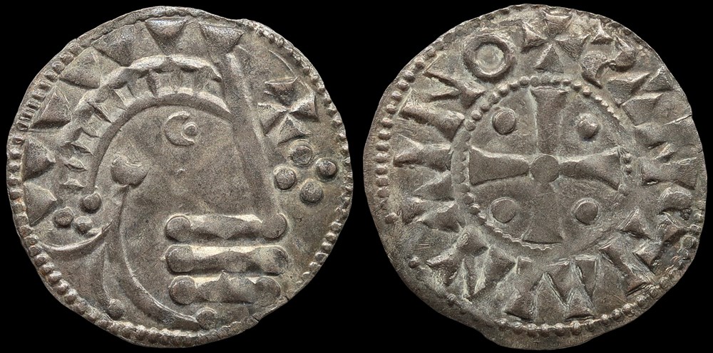 monnaies europe medievale france feodales seigneurie de saint aignan denier anonyme