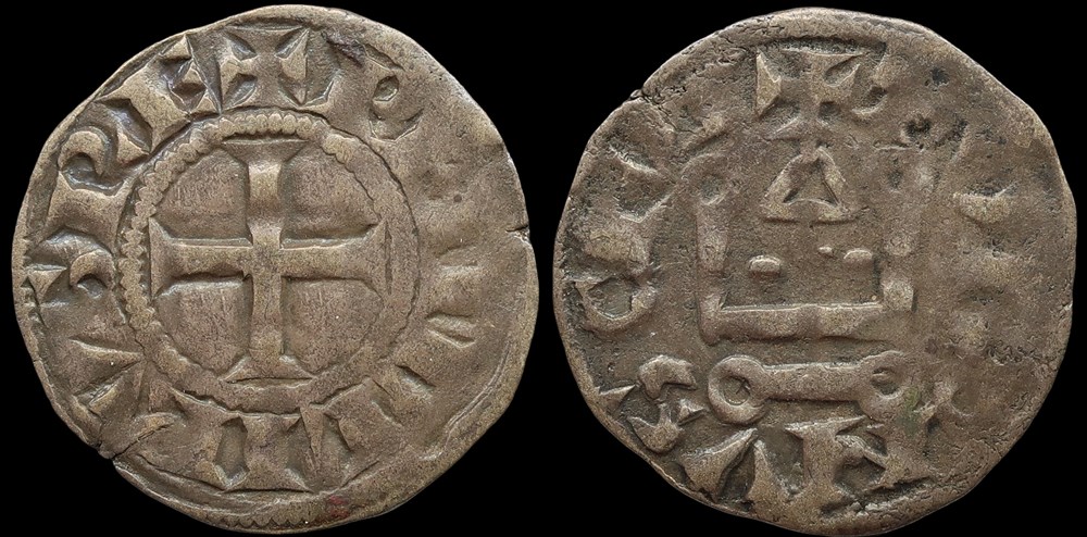 monnaies europe medievale a france royales 1180 1223 philippe ii denier tournois tours