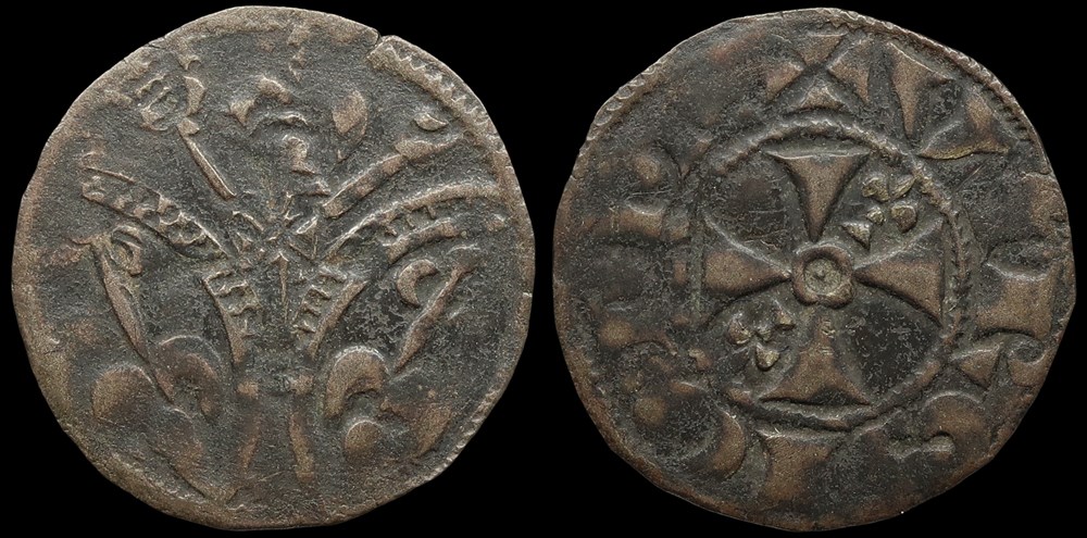 monnaies europe medievale france feodales seigneurie de vierzon denier anonyme
