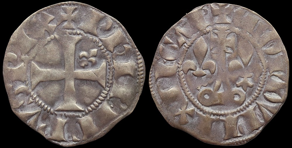1285-1314 Philippe IV, double tournois, 1ère émission monnaies europe medievale a france royales 1285 1314 philippe iv double tournois 1ere emission