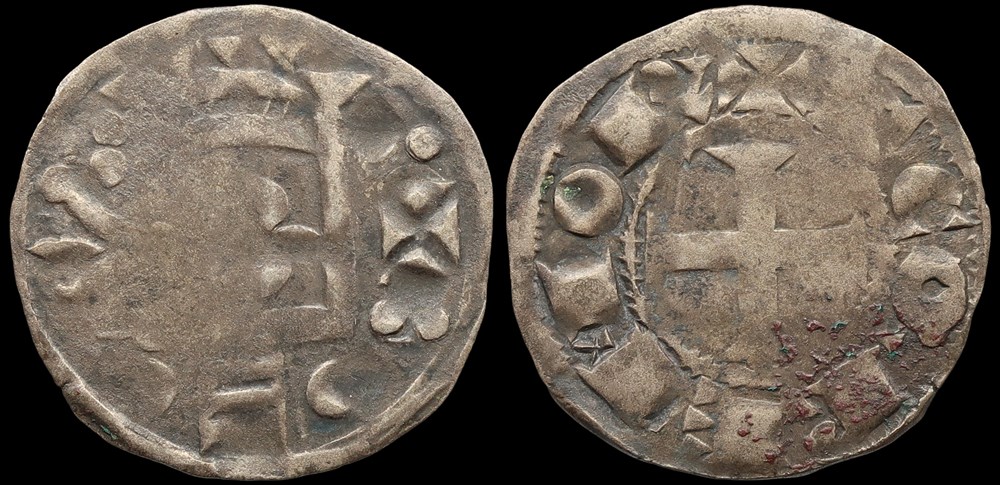 monnaies europe medievale france feodales comte de romorantin denier de thibaut v de blois